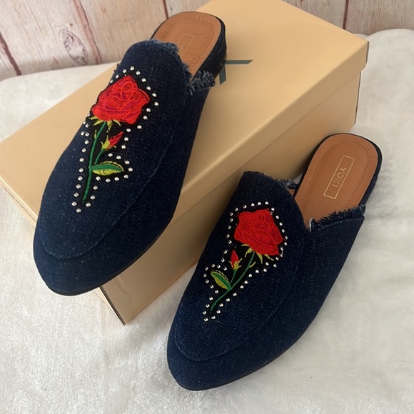NIB Yoki Willa’s mules in dark denim - Picture 7 of 8